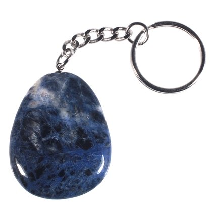 Sodalite Disc Fob Keyring