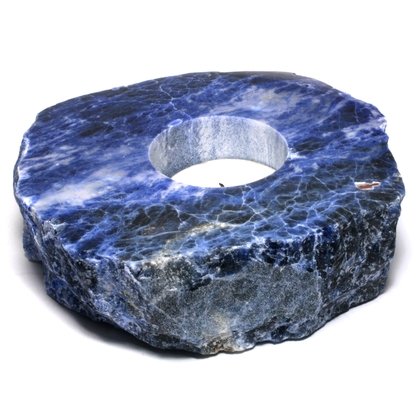 Sodalite Tealight Candle Holder~115x105x38mm
