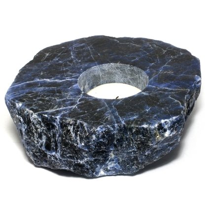 Sodalite Tealight Candle Holder ~120x117x36mm