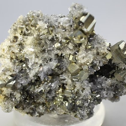 Sphalerite with Pyrite Healing Crystal ~55mm