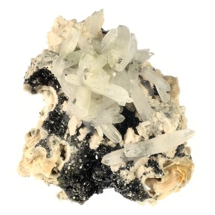 Sphalerite with Quartz Healing Crystal ~53mm