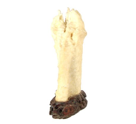 Stalagmite Specimen on a Wooden Base - 50cm