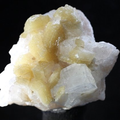 Stilbite with Apophyllite Cluster   ~6cm