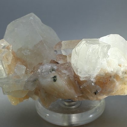 Stilbite with Apophyllite Cluster   ~8cm