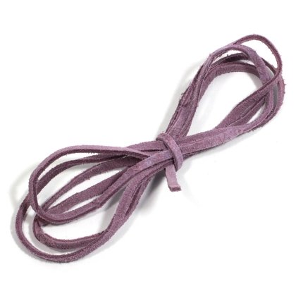 Suede Cord Necklace - Purple
