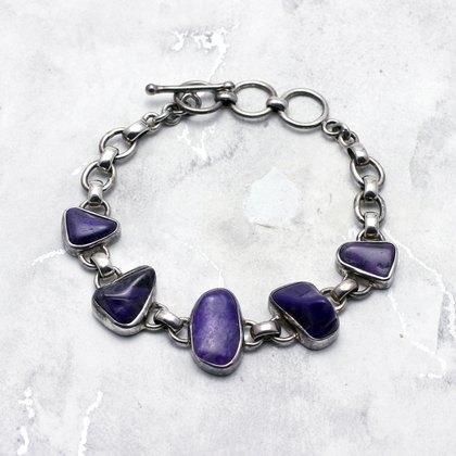 Sugilite & Silver Bracelet ~197mm