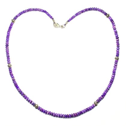 Sugilite Roundel Bead Necklace (AA Grade) ~19"