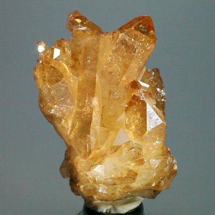 SUNNY Tangerine Aura Quartz Healing Crystal  ~70mm