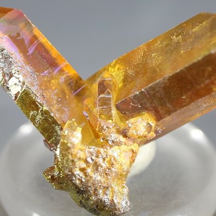 Sunset Ultra Aura Quartz Healing Crystal ~48mm