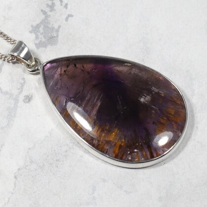 Super Seven 925 Silver Pendant ~43mm