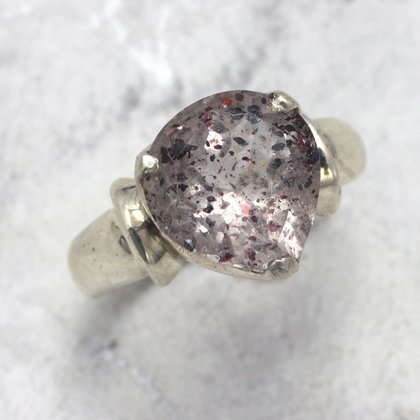 Super Seven & Silver Ring ~ Ring Size 8.5 US, R UK