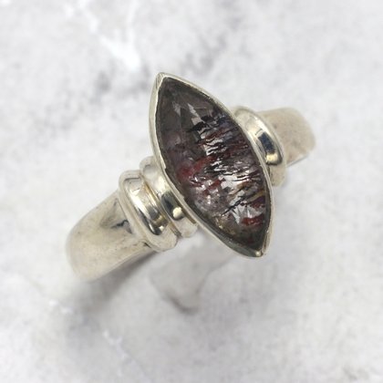 Super Seven & Silver Ring ~ Ring Size 8 US, Q UK