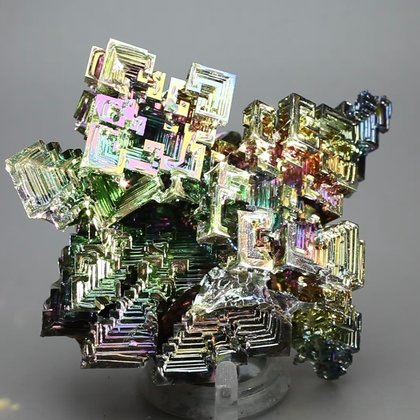 SUPERIOR Rainbow Bismuth Crystal ~80 x 60mm