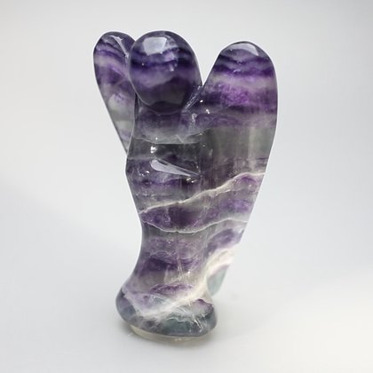 Superior Extra Large Rainbow Fluorite Angel ~94mm