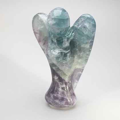 Superior Extra Large Rainbow Fluorite Angel ~95mm