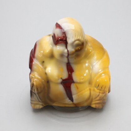 Superior Mookaite Sitting Buddha Statue ~53mm