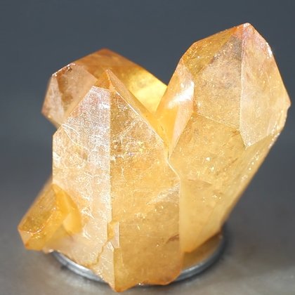 Tangerine Aura Quartz Healing Crystal ~40mm