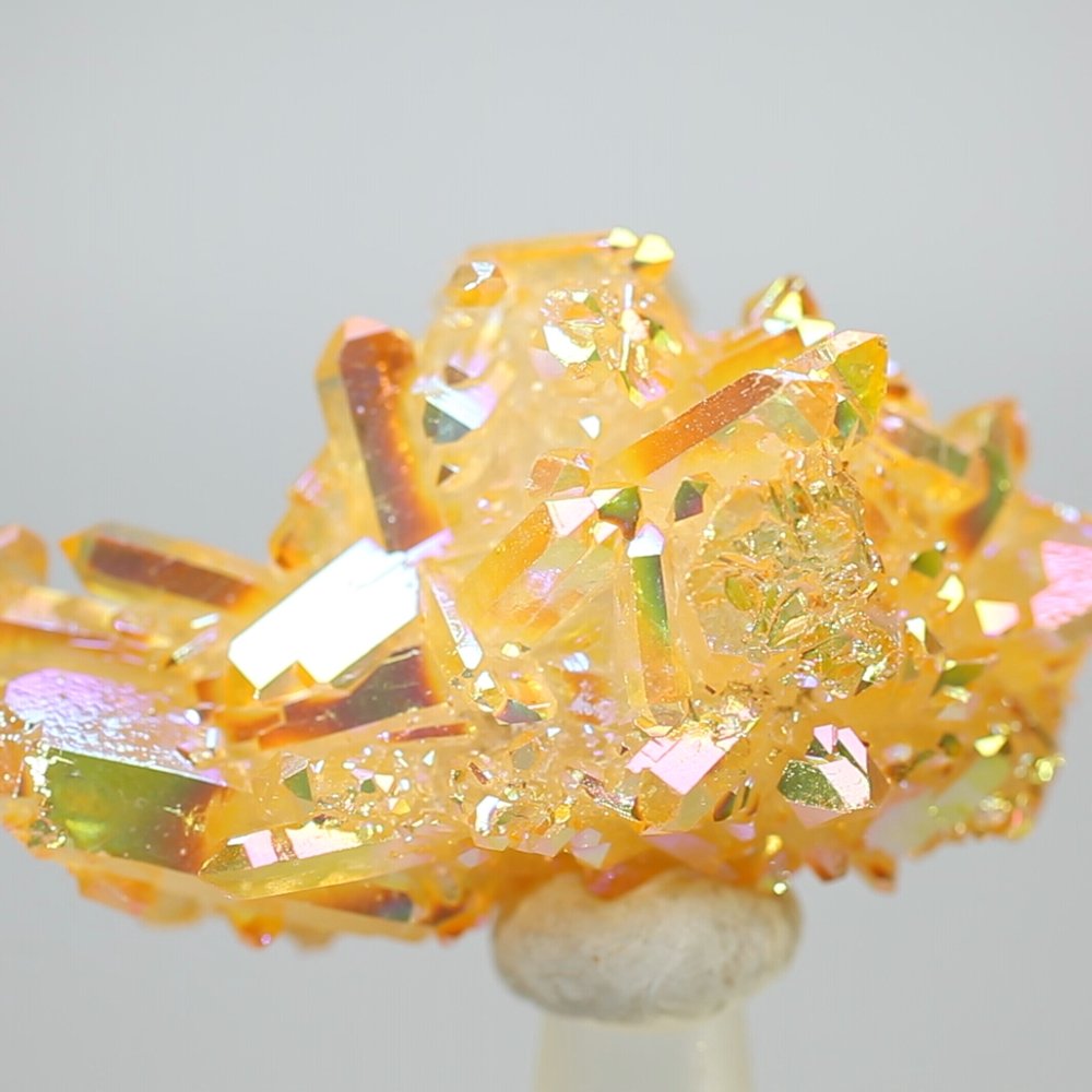Tangerine Aura Quartz