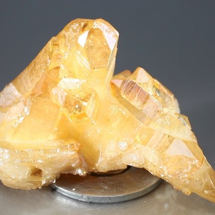 Tangerine Aura Quartz Healing Crystal ~50mm