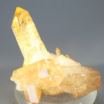 Tangerine Aura Quartz Healing Crystal ~53mm