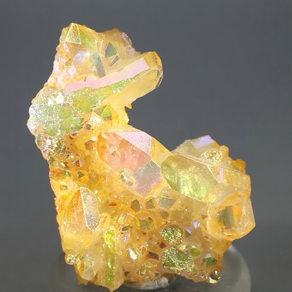 Tangerine Aura Quartz Healing Crystal ~55mm