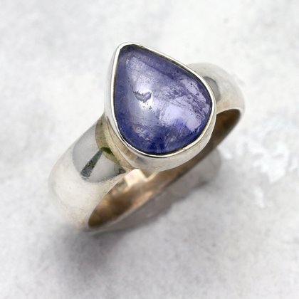 Tanzanite & Silver Ring ~ 7 US Ring Size , O UK Ring Size