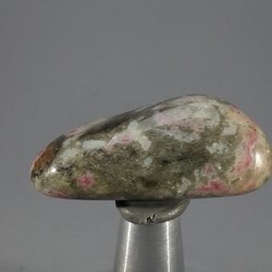 Thulite Polished Flat Stone ~41mm