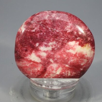 Thulite Polished Flat Stone ~41mm