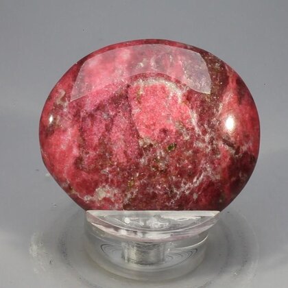 Thulite Polished Flat Stone ~43mm