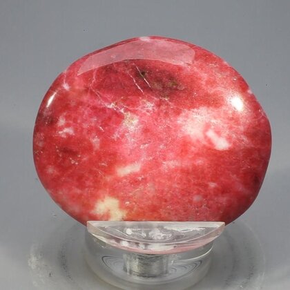 Thulite Polished Flat Stone ~44mm