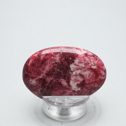 Thulite Polished Flat Stone ~45mm