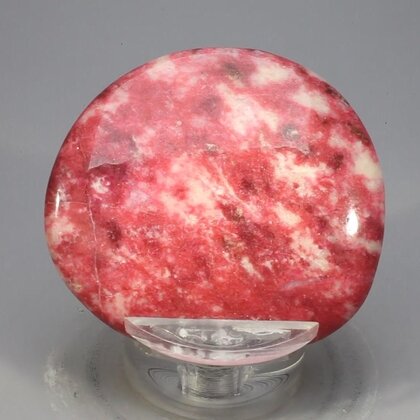 Thulite Polished Flat Stone ~45mm