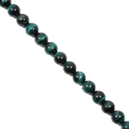Turquoise Tiger Eye Crystal Beads - 10mm Round Bead