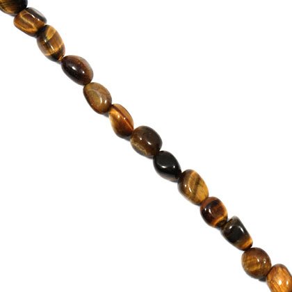 Tiger Eye Crystal Beads - 5-10mm Tumble Stone