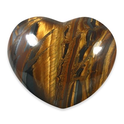 Tiger Eye Crystal Heart  ~40mm