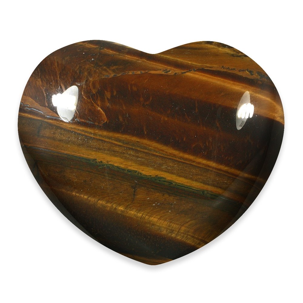 Tiger Eye Crystal Hearts