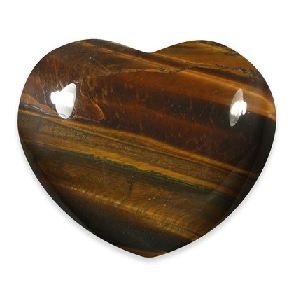 Tiger Eye Crystal Heart  ~40mm