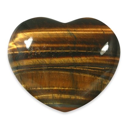 Tiger Eye Crystal Heart  ~40mm