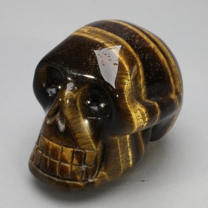 Tiger Eye Crystal Skull ~4.8 x 3.2cm