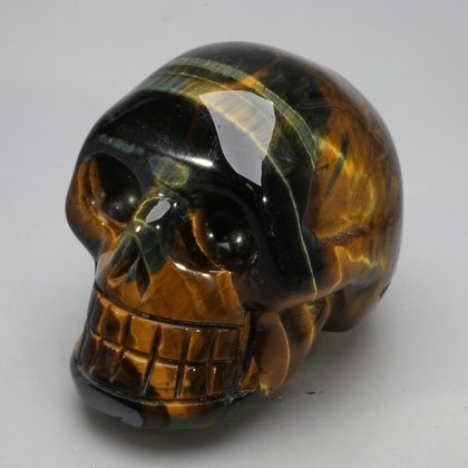 Tiger Eye Crystal Skull ~5.2 x 3.4cm