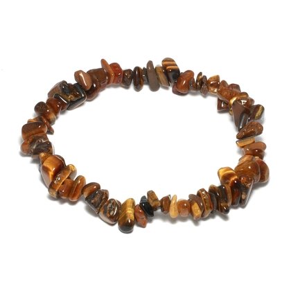 Tiger Eye Gemstone Chip Bracelet