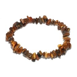 Tiger Eye Gemstone Chip Bracelet