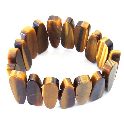 Tiger Eye Gemstone Nugget Bracelet