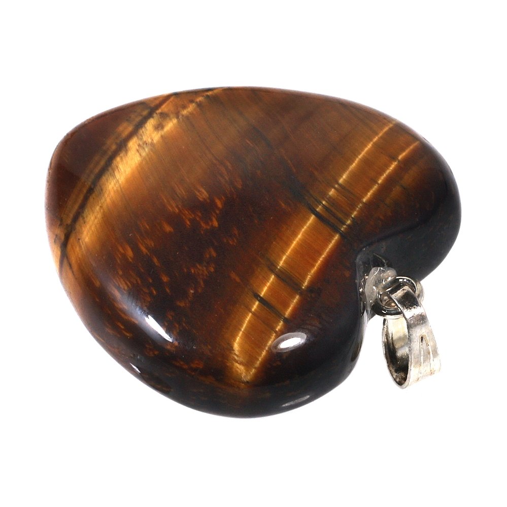 Tiger eye heart pendant sale
