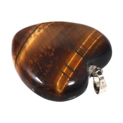 Tiger Eye Heart Pendant