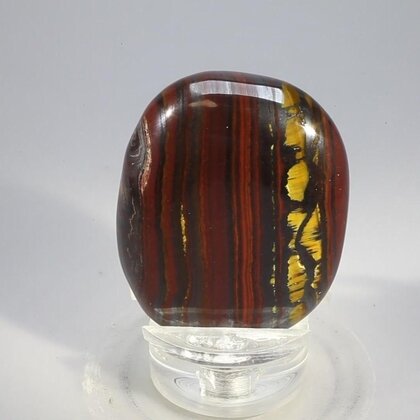 Tiger Iron Polished Flat Tumblestone ~42mm