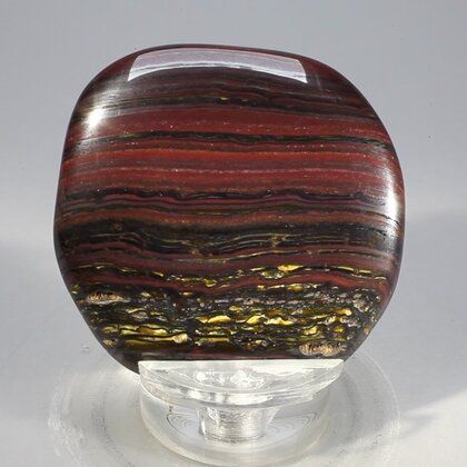 Tiger Iron Polished Flat Tumblestone ~43mm