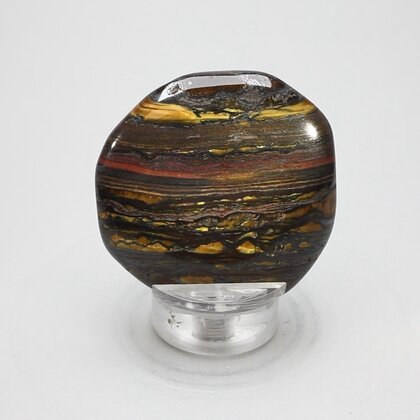 Tiger Iron Polished Flat Tumblestone ~45mm