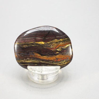 Tiger Iron Polished Flat Tumblestone ~45mm