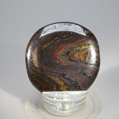 Tiger Iron Polished Flat Tumblestone ~45mm